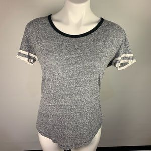 American Eagle Striped Burnout Shirt